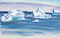 Icebergs Near Qeqertarsuaq
